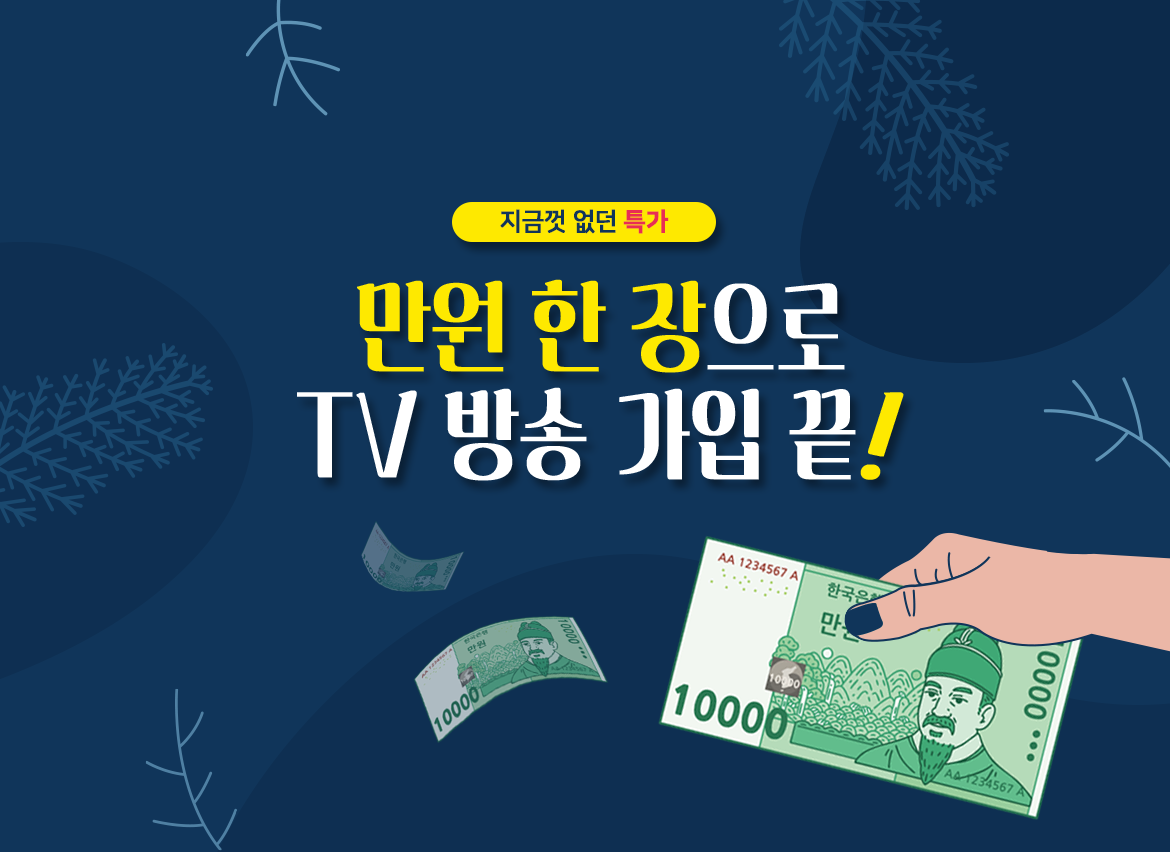 TV+인터넷 1만원대