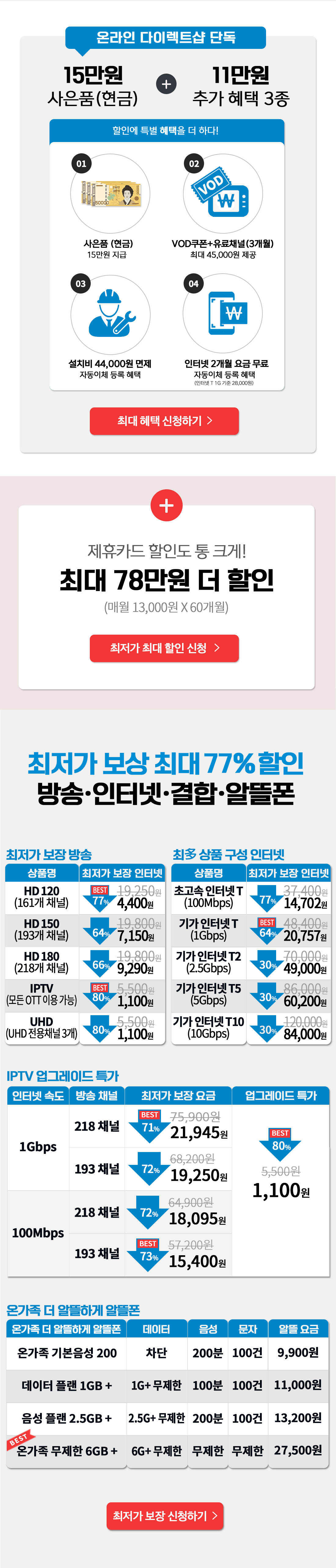 KCTV제주 다이렉트 샵 할인